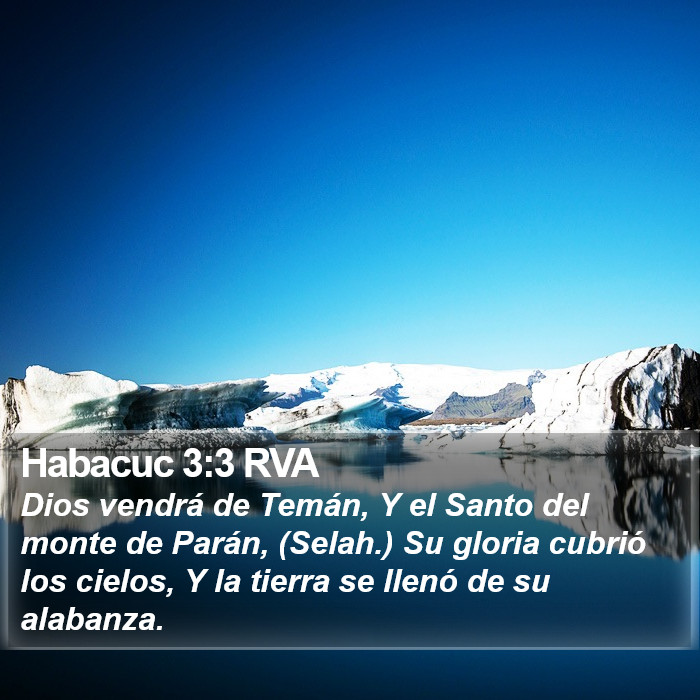 Habacuc 3:3 RVA Bible Study