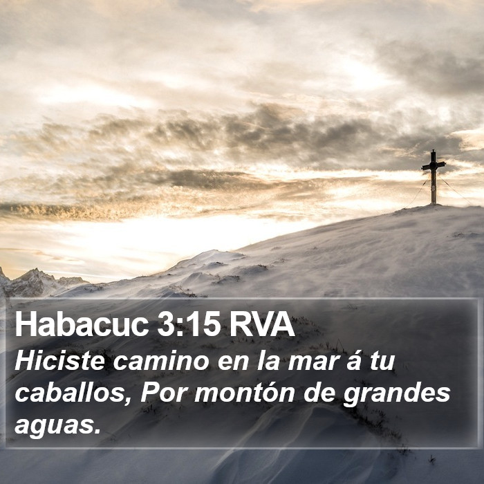 Habacuc 3:15 RVA Bible Study