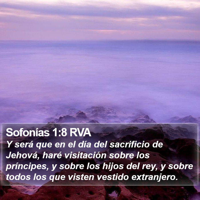 Sofonías 1:8 RVA Bible Study