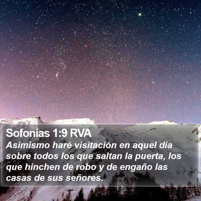 Sofonías 1:9 RVA Bible Study