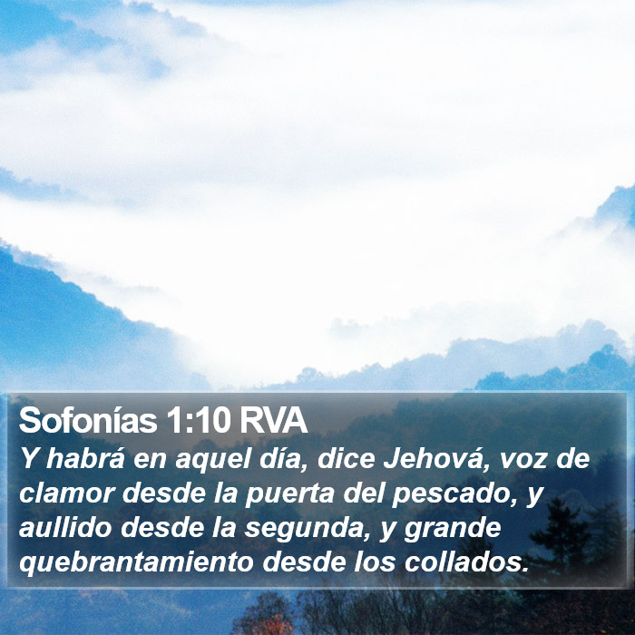 Sofonías 1:10 RVA Bible Study