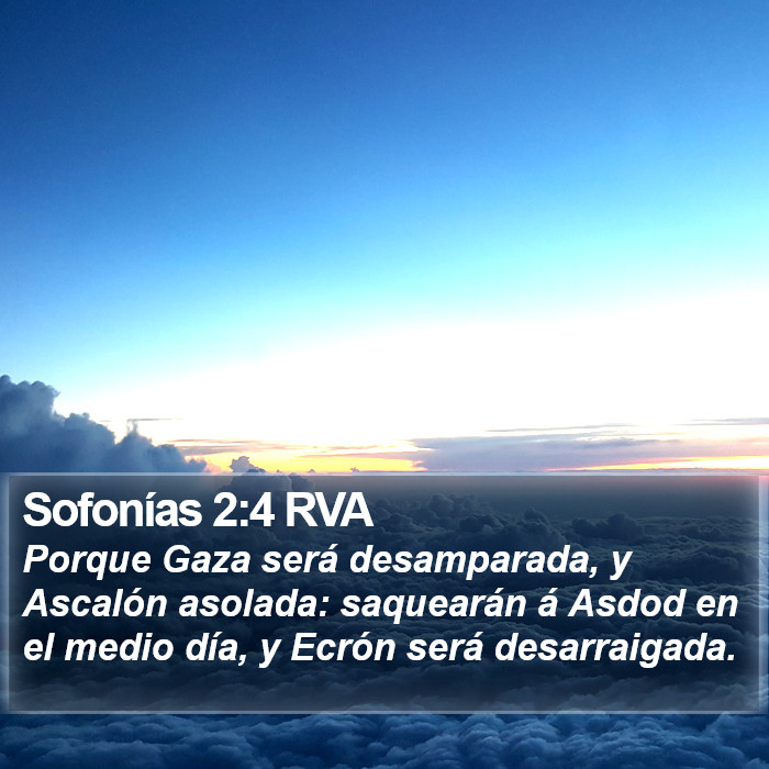 Sofonías 2:4 RVA Bible Study