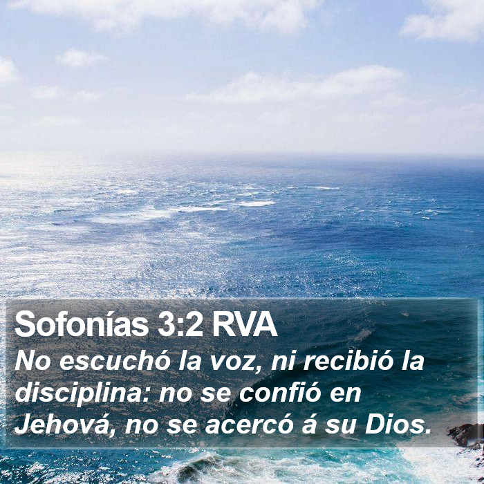 Sofonías 3:2 RVA Bible Study