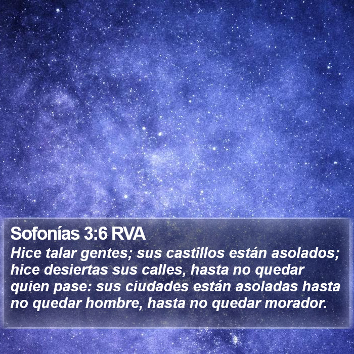 Sofonías 3:6 RVA Bible Study