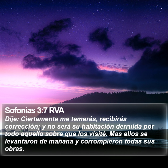 Sofonías 3:7 RVA Bible Study