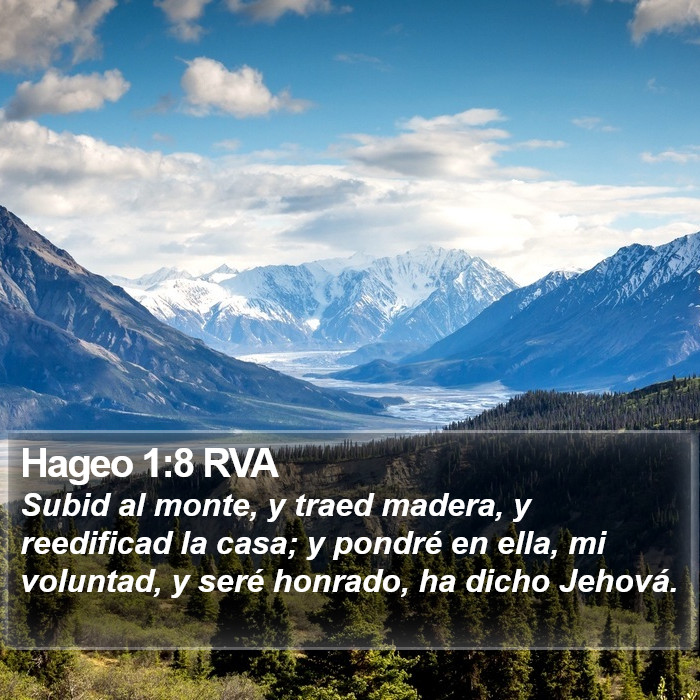 Hageo 1:8 RVA Bible Study