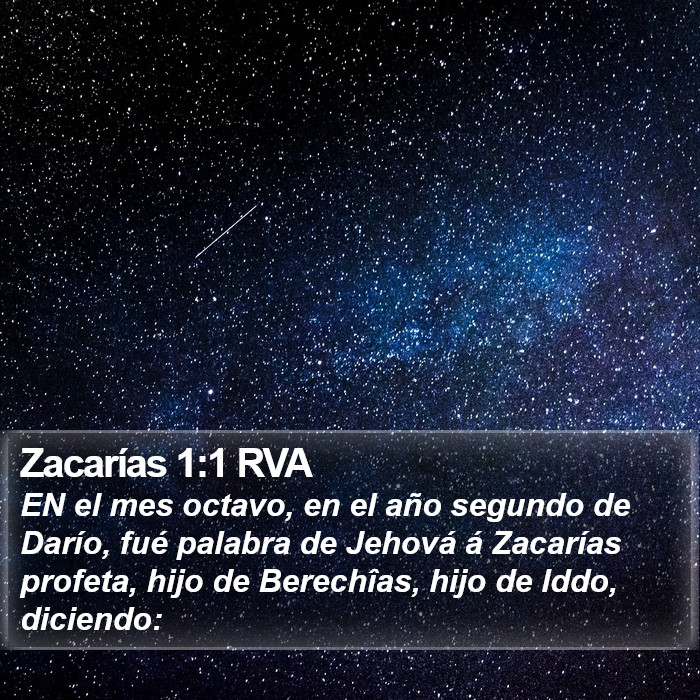 Zacarías 1:1 RVA Bible Study