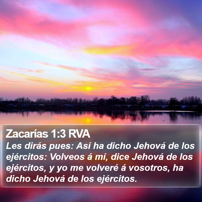 Zacarías 1:3 RVA Bible Study