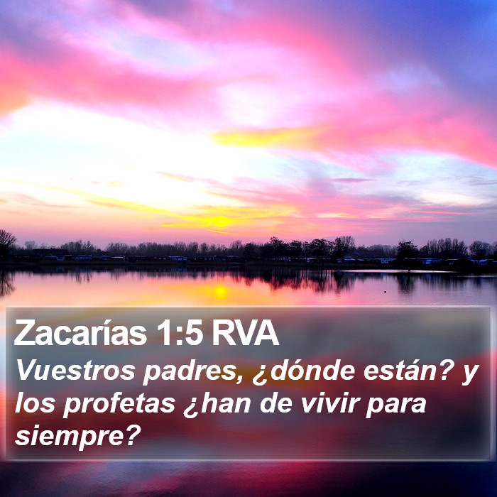 Zacarías 1:5 RVA Bible Study