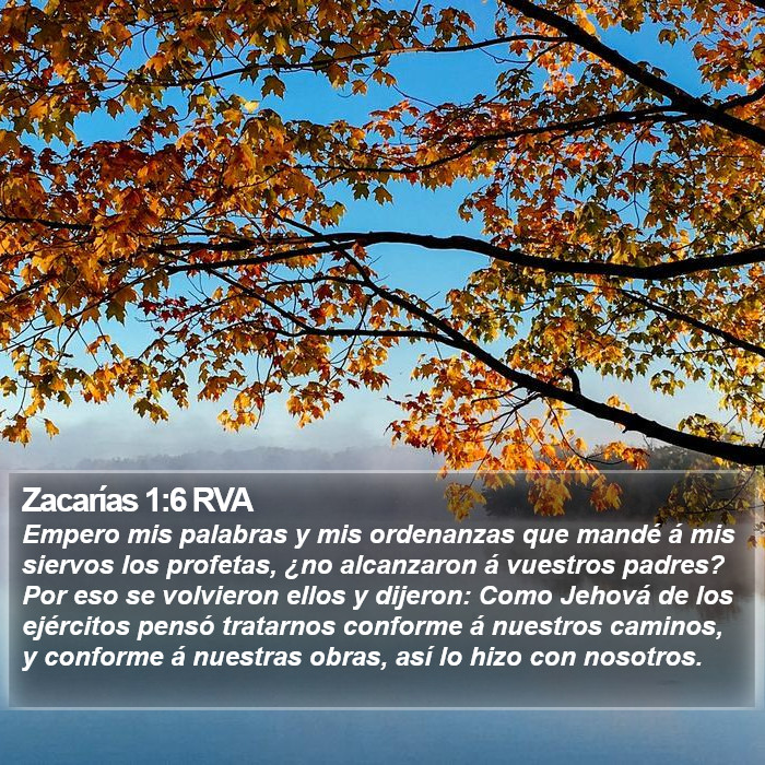 Zacarías 1:6 RVA Bible Study