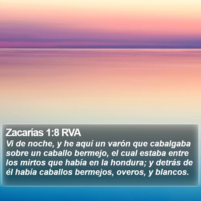 Zacarías 1:8 RVA Bible Study