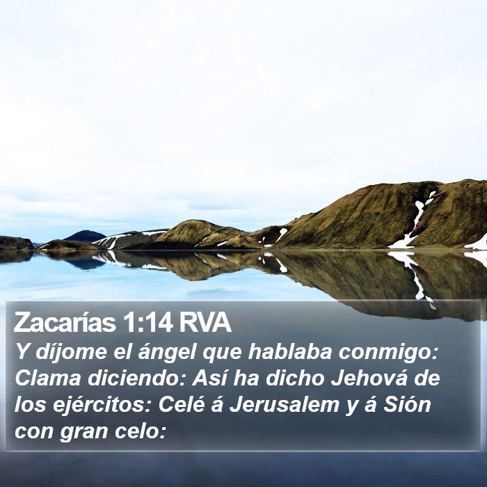 Zacarías 1:14 RVA Bible Study