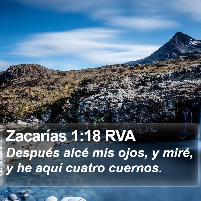 Zacarías 1:18 RVA Bible Study