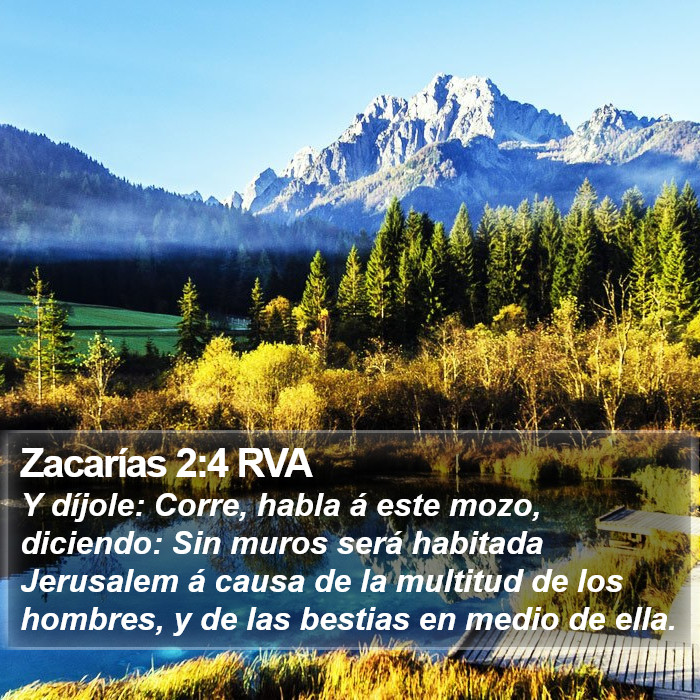 Zacarías 2:4 RVA Bible Study