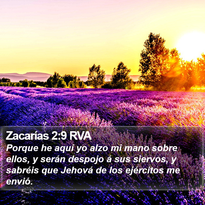 Zacarías 2:9 RVA Bible Study