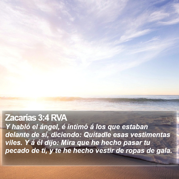 Zacarías 3:4 RVA Bible Study