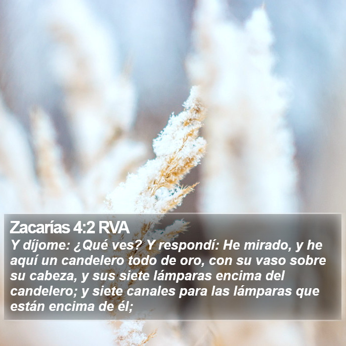 Zacarías 4:2 RVA Bible Study