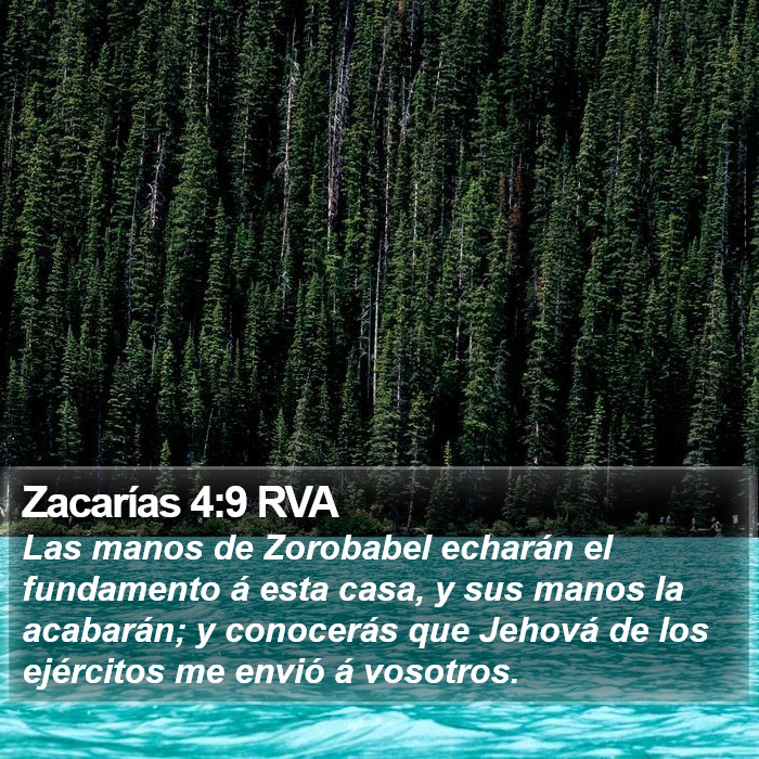 Zacarías 4:9 RVA Bible Study