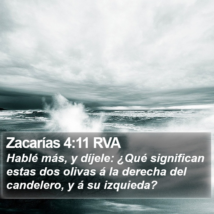 Zacarías 4:11 RVA Bible Study