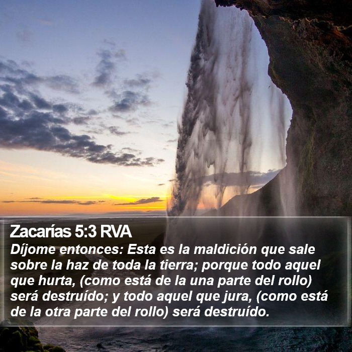 Zacarías 5:3 RVA Bible Study