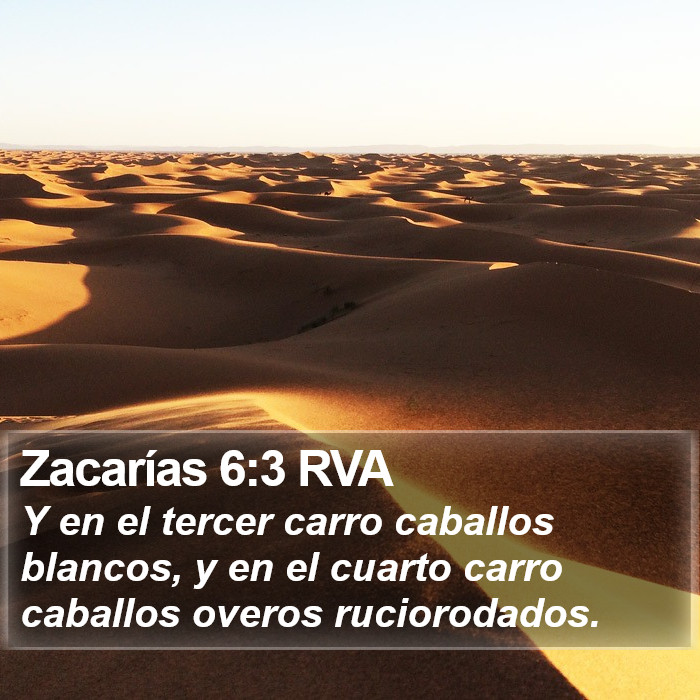 Zacarías 6:3 RVA Bible Study