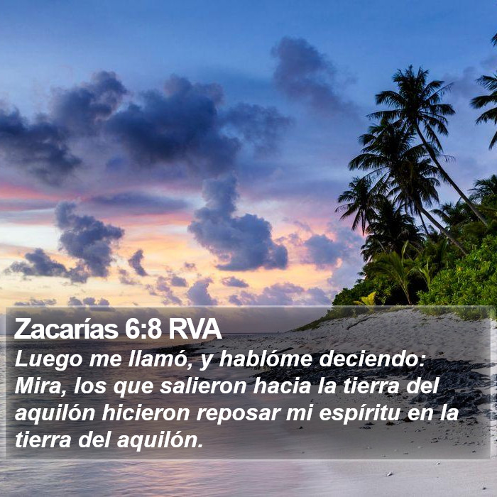 Zacarías 6:8 RVA Bible Study