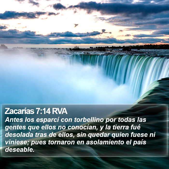 Zacarías 7:14 RVA Bible Study