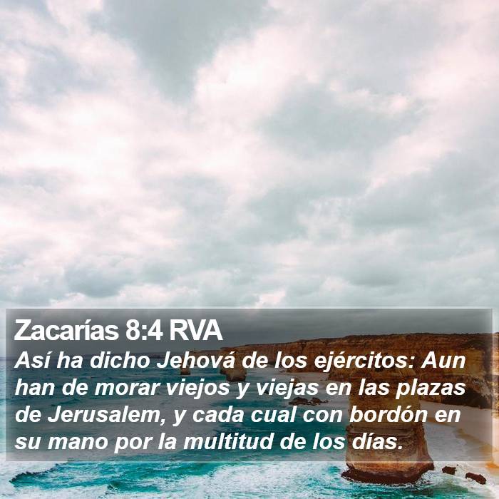 Zacarías 8:4 RVA Bible Study