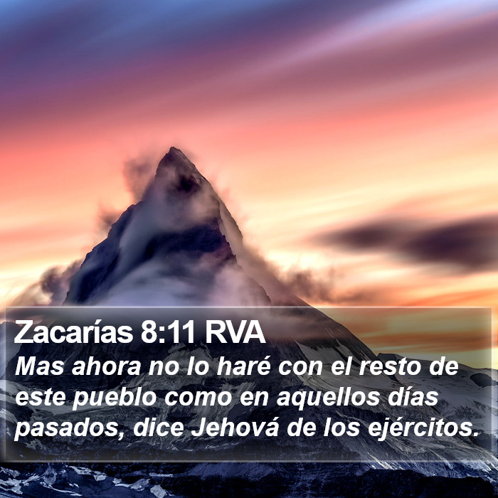 Zacarías 8:11 RVA Bible Study