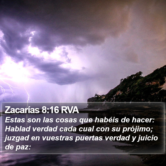 Zacarías 8:16 RVA Bible Study