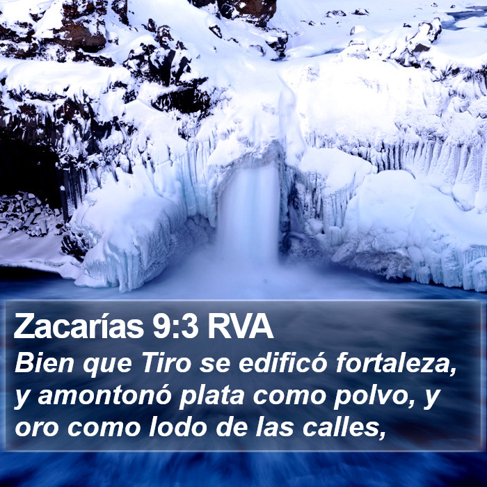 Zacarías 9:3 RVA Bible Study