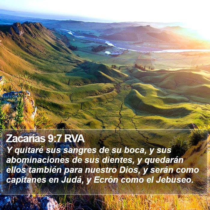 Zacarías 9:7 RVA Bible Study