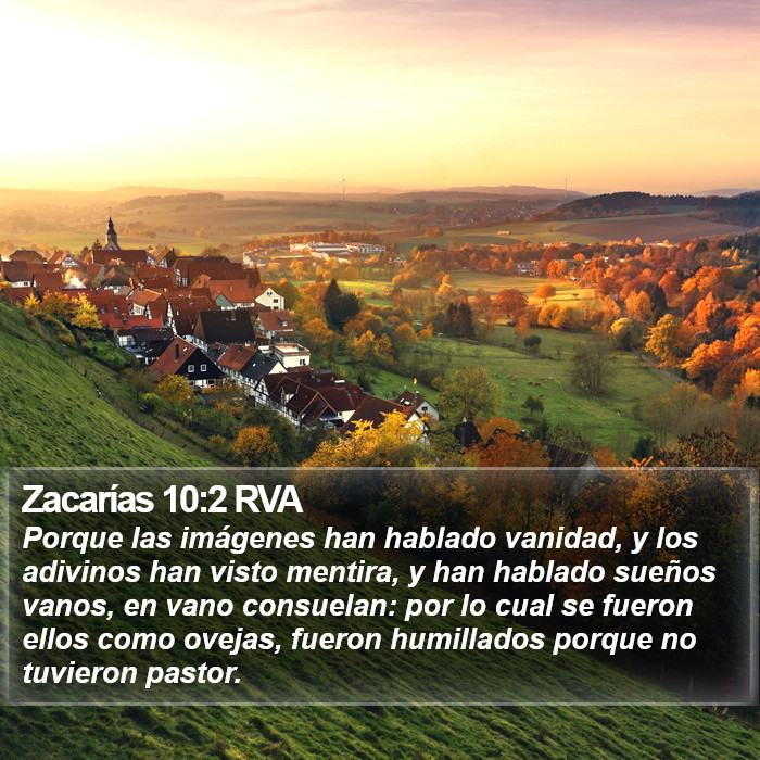 Zacarías 10:2 RVA Bible Study