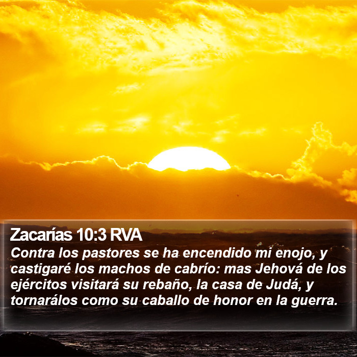Zacarías 10:3 RVA Bible Study