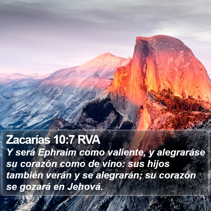 Zacarías 10:7 RVA Bible Study