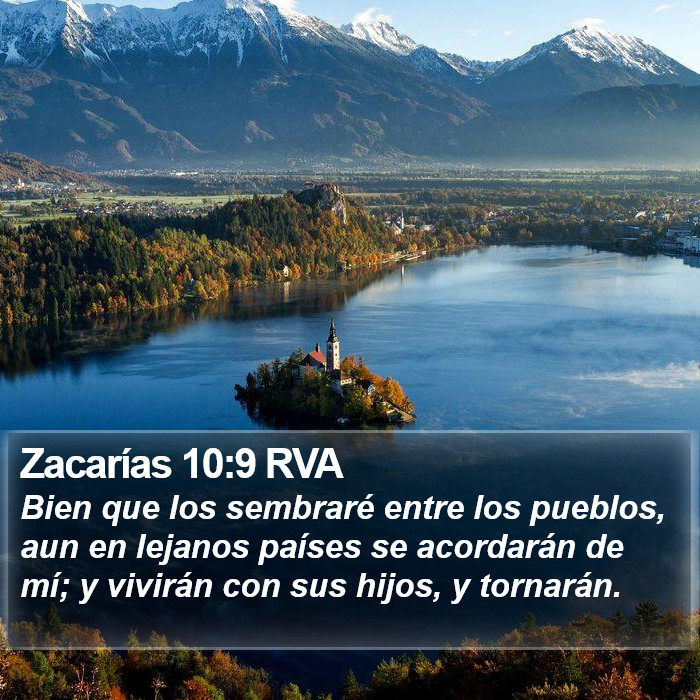 Zacarías 10:9 RVA Bible Study
