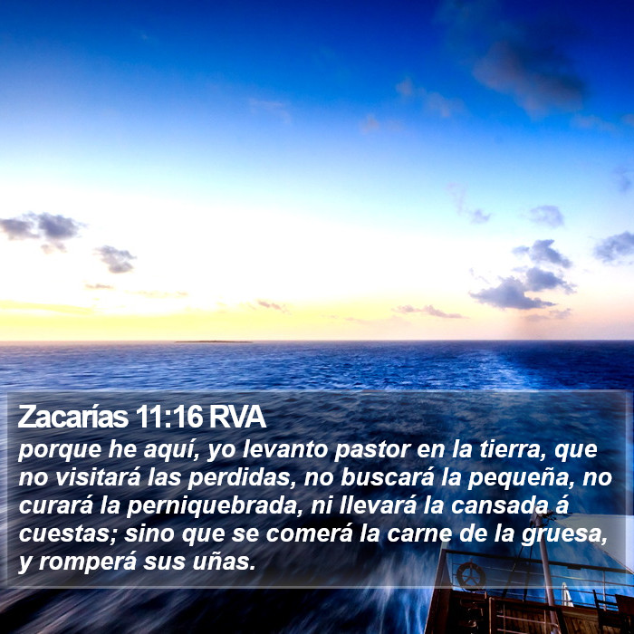 Zacarías 11:16 RVA Bible Study