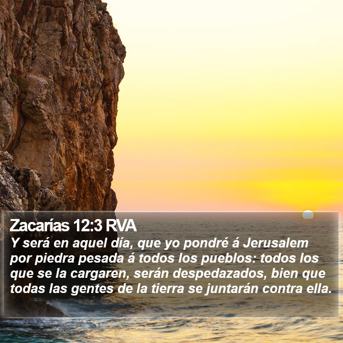 Zacarías 12:3 RVA Bible Study