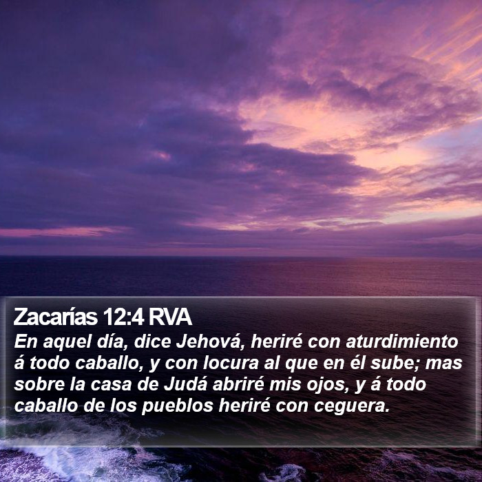 Zacarías 12:4 RVA Bible Study