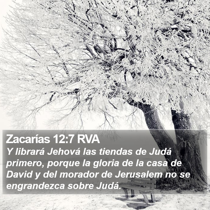 Zacarías 12:7 RVA Bible Study