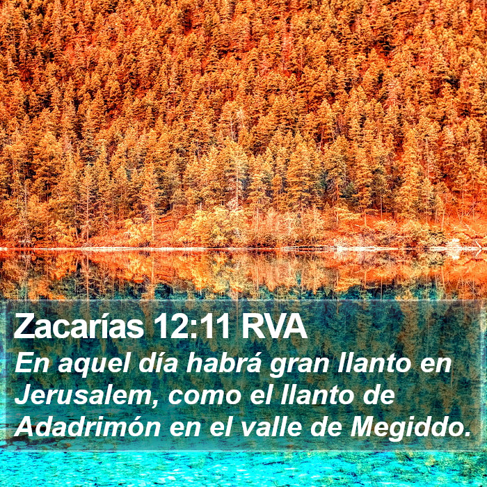 Zacarías 12:11 RVA Bible Study