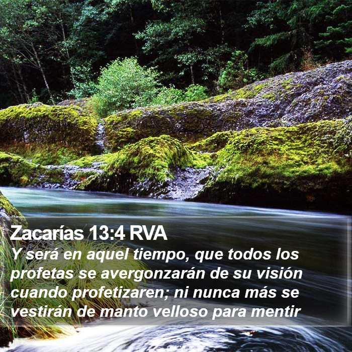 Zacarías 13:4 RVA Bible Study