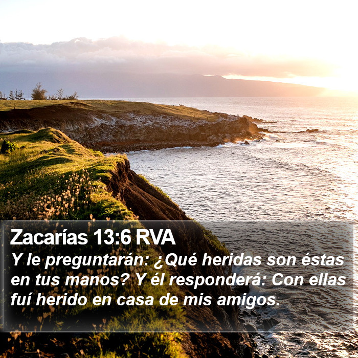 Zacarías 13:6 RVA Bible Study