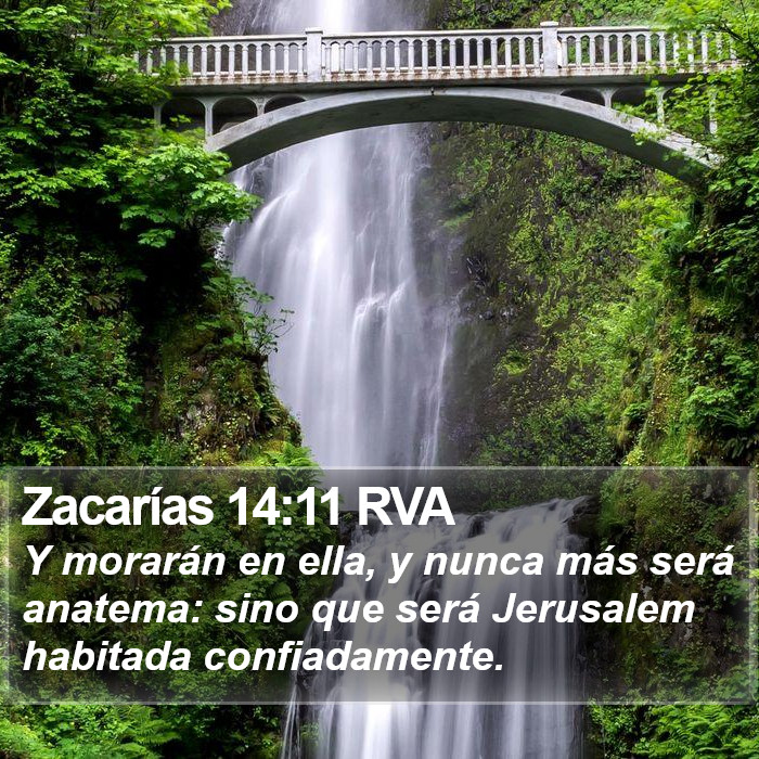 Zacarías 14:11 RVA Bible Study