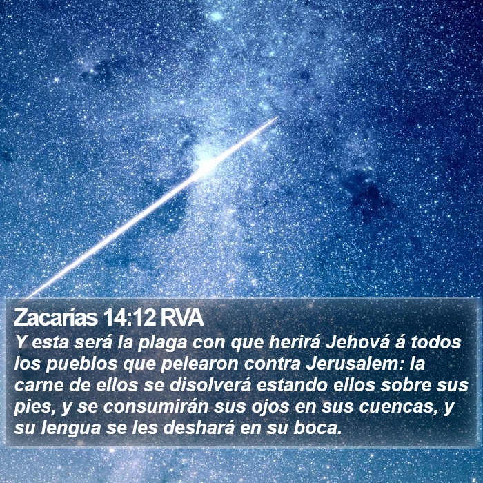 Zacarías 14:12 RVA Bible Study