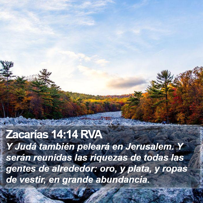 Zacarías 14:14 RVA Bible Study