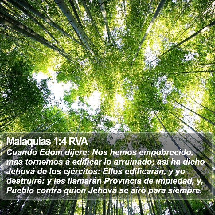 Malaquías 1:4 RVA Bible Study