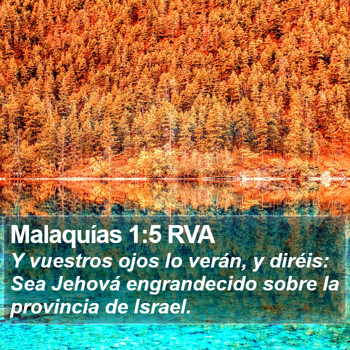 Malaquías 1:5 RVA Bible Study