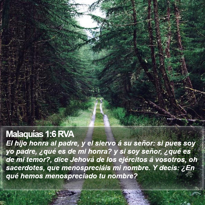 Malaquías 1:6 RVA Bible Study