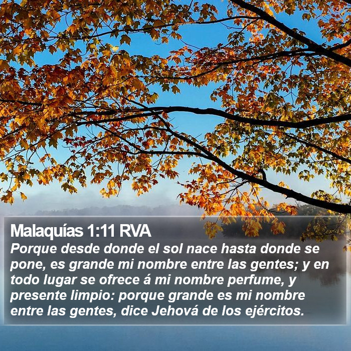 Malaquías 1:11 RVA Bible Study